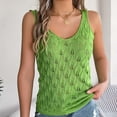thumbnail image 6 of Yuzhih Women's Crochet Knit Tank Tops 2024 Casual Scoop Neck Sleeveless Sweater Shirts Baggy Cutout Tops, 6 of 7