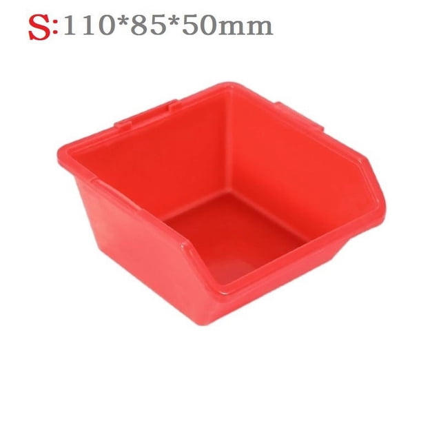 Storage Parts Box Material Component Plastic Case Shelf Screw Sorting Toolbox Model Accessories Storage Box Classification Small-Red