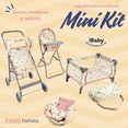 thumbnail image 2 of kit de 5 piezas de carriola para muñeca en set plegable 33600 mini kit ibaby rosa claro, 2 of 9