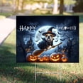 thumbnail image 4 of Happy Halloween Bulldog Witch Pumpkins Bats Yard Sign Dog Lover Gifts Idea Outdoor Home Lawn Garden Porch Decor - 13012, 4 of 5