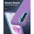 thumbnail image 4 of for Samsung Galaxy A35-5G Case, with Screen Protector, Port Protection, Full-Body Non-Slip Silicone Rubber Covered, 3-Layer Heavy Duty Drop-Proof Cover Phone Case, Purple, 4 of 14
