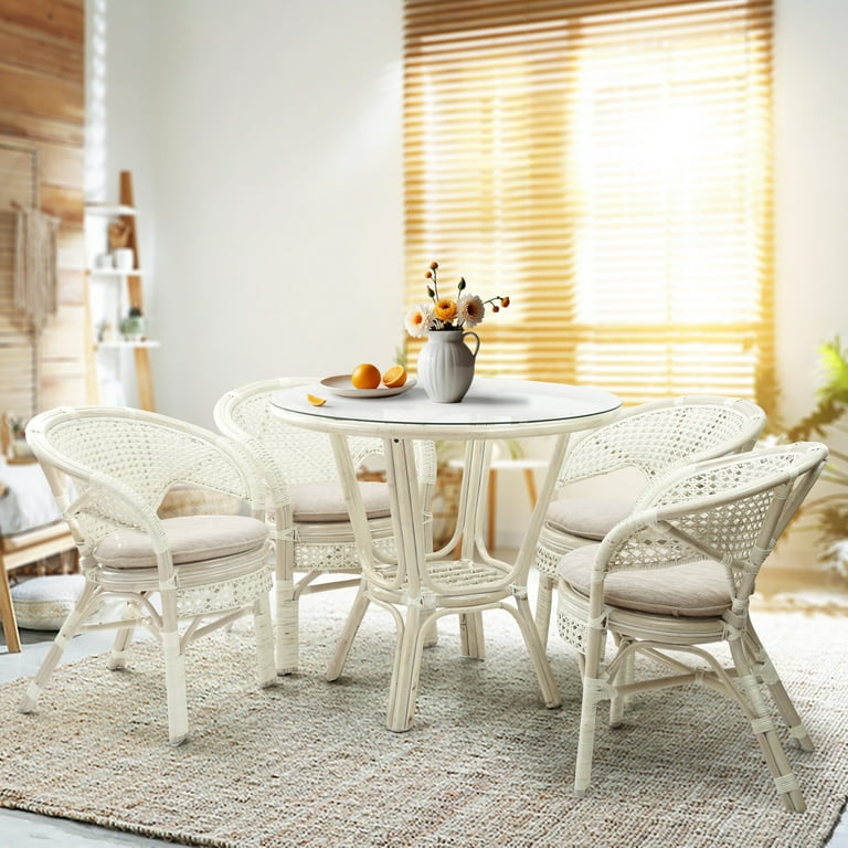 Dining Room Wicker Breakfast Set Pelangi Dining Set Of Natural - Main Image