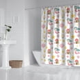 thumbnail image 2 of White Mermaid Pattern Shower Curtain 72"x72" ,Bathroom Decorative Shower Curtains Set with 12 Hooks,Modern Waterproof Washable Shower Curtain, 2 of 6