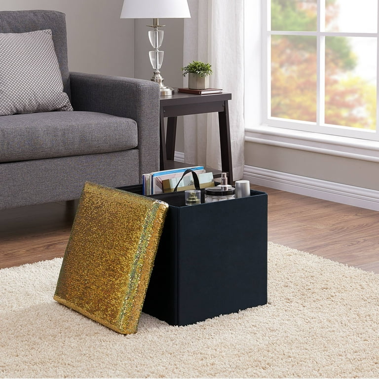 Mainstays collapsible storage sale ottoman