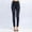 Black, variant on Babysbule Long Pants for Women Fashion Ladies Print Casual High Waist Imitation Leggings Elastic Slim Hip Ninth Pants