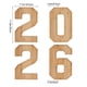 thumbnail image 3 of Bandeja de Servir de Madera Maciza con Forma de Número 2026 – Juego de 4 Piezas de Tabla de Charcutería para Graduación, Fiesta, Decoración de Mesa en Fiestas, 30x19.5cm, 3 of 6