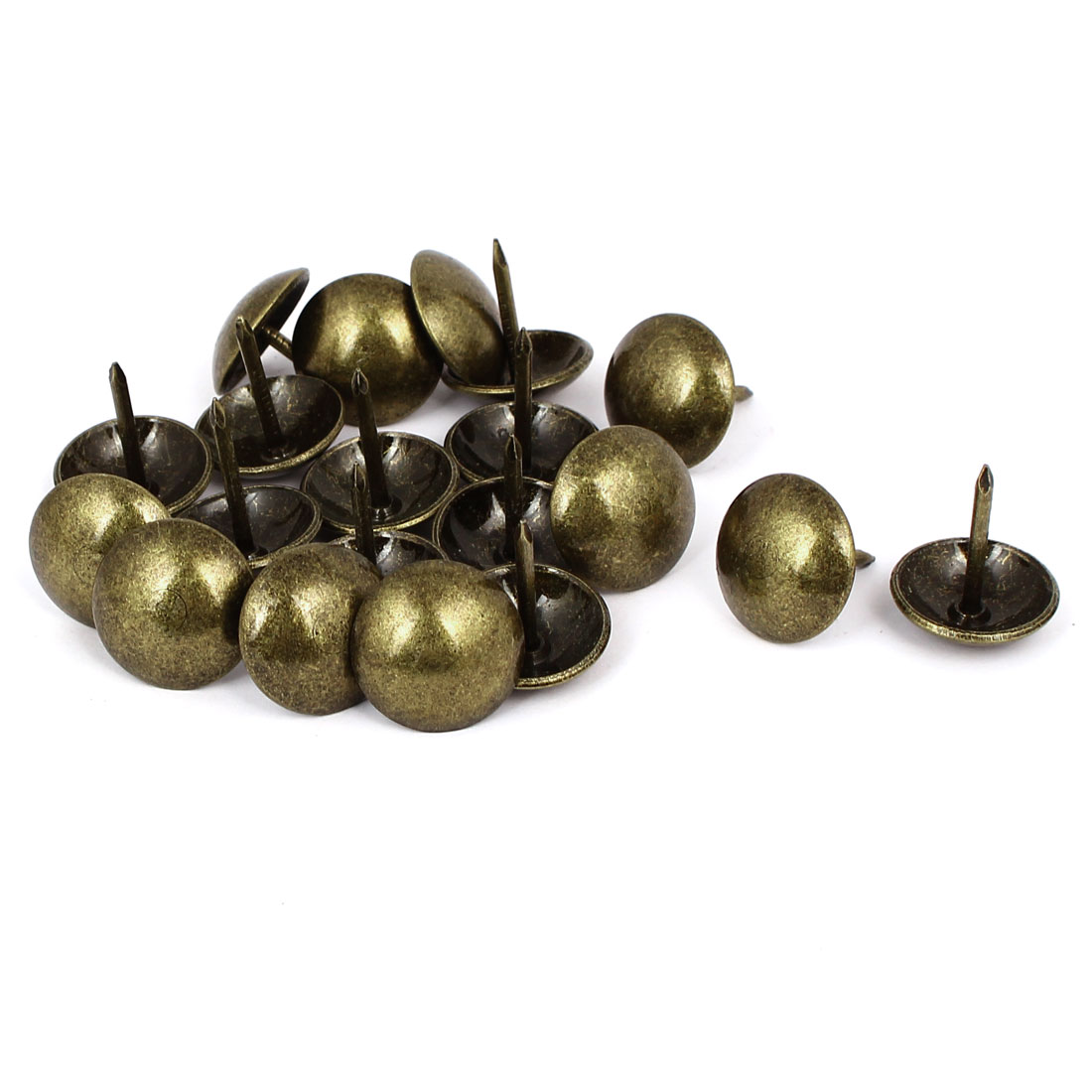 Home Furniture Iron Upholstery Domed Tack Nails Bronze Tone 19mm x 21mm ...