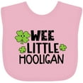 thumbnail image 3 of Inktastic St. Patrick's Day Wee Little Hooligan with Clovers Boys or Girls Baby Bib, 3 of 4