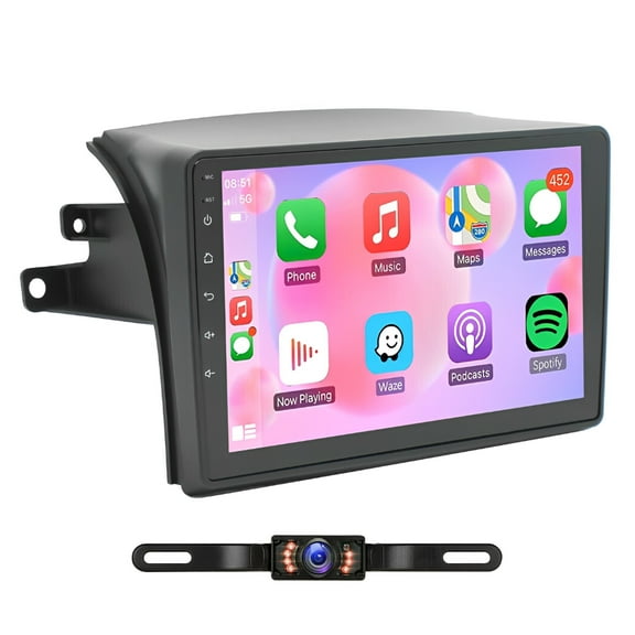 Android 15 Car Stereo Radio 9in 2GB 32G 2.5D Screen Bluetooth WiFi for Toyota Sienna 2004-2010 Wireless CarPlay Android Auto GPS FM/RDS SWC