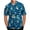 Dark Blue, variant on Fesfesfes Plus Size Men's Hawaiian Shirt Lapel Short Sleeve Shirt