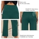 thumbnail image 4 of Pantalones De Pierna Ancha Ajuste Casual Color Puro Elasticidad Transpirable Rayas Pantalones Largos De Mujer Verde M, 4 of 5