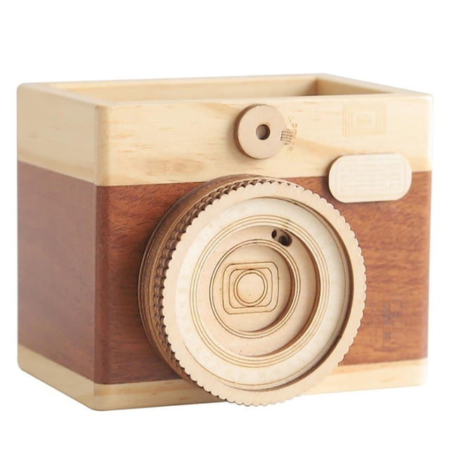 Organizador Creativo De Compatibilidad Con Lápiz De Madera Organizador De Escritorio Y Accesorios De Oficina Gran Regalo Para Fotógrafos Y Estudiantes sonducket HA040008-02