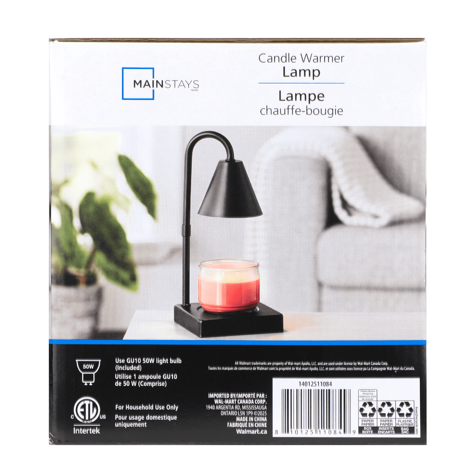 Mainstays Becky G Candle Wax Warmer, MAINSTAYS CANDLE WARMER LAMP