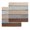 Light Brown, variant on Orange Wooden Kitchen Dish Towels for Drying Dishes Set of 2, Grey Stripe Gradient Country Rustic Grain Waffle Weave Microfiber Hand Tea Bathroom Towels Quick Dry & Absorbent Towel 15.7x23.6
