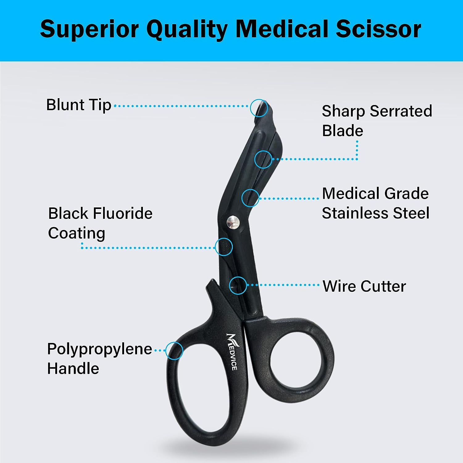 McKesson Medical Utility Scissors - Trauma Sheers with Blunt Tip - Simply  Medical