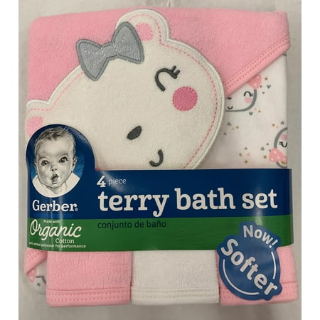 Gerber 4pc Bath Set Girl