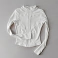 thumbnail image 1 of Peeli, chaqueta deportiva de manga larga para mujer, camiseta de Yoga y Fitness con cremallera, Top de gimnasio cálido para invierno, abrigos para correr, ropa de entrenamiento para mujer Tan Jianjun unisex, 1 of 2