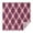 Red and Blue, variant on Light Blue and Dark Blue Argyle Pattern Square Tablecloth,Waterproof Square Table Cover,Wipeable Spillproof Washable Table Cover for Home Kitchen Party Decor 52"x52"(132x132cm)