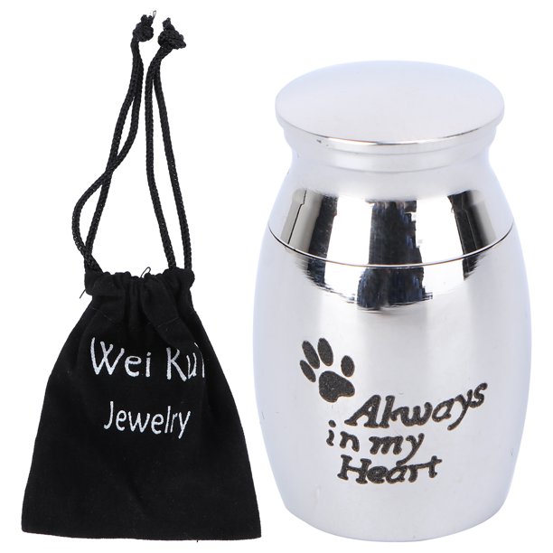 Urns Holder Memorial Cremation Pet Ashes Casket Funeral Container Jar