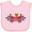 AD-Pink, variant on Inktastic Race Car Racing Bear Animal Boys or Girls Baby Bib
