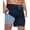 NavyBlue, variant on Mens 2 in 1 Swim Trunks with Compression Liner, Quick Dry Beach Shorts, Bathing Suit with Phone Pocket Peacockblue L