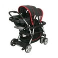 Graco Click Connect Double Seated Stroller and 2 Car Seats Travel