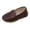 Brown, variant on GiLiling Girls Casual Loafers, Slip-On Microfiber Leather Shoes with Non-Slip TPR Sole, Comfortable Flat Footwear for School Daily Wear (Black, 9.5-10 Years)