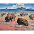 thumbnail image 2 of Sorenson, Jack 32x26 Black Ornate Wood Framed with Double Matting Museum Art Print Titled - Home on the Range, 2 of 4