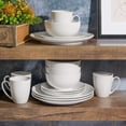 thumbnail image 5 of Juego de vajilla Gibson Home Zen Buffet de porcelana, 16 piezas, blanco, 5 of 5