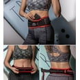 thumbnail image 5 of AONIJIE Running Belt Fanny Pack with 250ml Soft Water Bottle Flask, Moisture Wicking Waist Pack Great for Marathon Climbing Jogging Cycling Workout(Full Black,S/M), 5 of 8