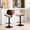 Beige, variant on Durable Stool Construction / In Cafe or Home Dining / Black Color Scheme