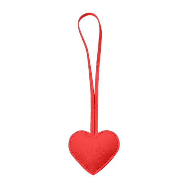 Pulsera De Cuero Con Corazón, Colgante Minimalista Para Bolso, Llavero Para Coche, Accesorio De Moda, Colgante Para Mochila De Pareja