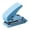 Blue, variant on Handheld Mini Single Hole Puncher Punch for DIY Project Hole 1/4 inch Functional Labor Saving Removable Waste Compartment Durable Tool , Pink