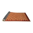 thumbnail image 2 of Ahgly Company Indoor Rectangle Checkered Orange Modern Area Rugs, 5' x 7', 2 of 4