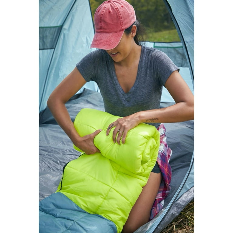 Coleman Kompact 30 Degree F Rectangle Sleeping Bag, Spider Mum