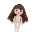 thumbnail image 4 of Muñeca BJD de 21 cm con cuerpo y ojos 3D, interactiva, educativa y de moda. Estilo F, 4 of 9