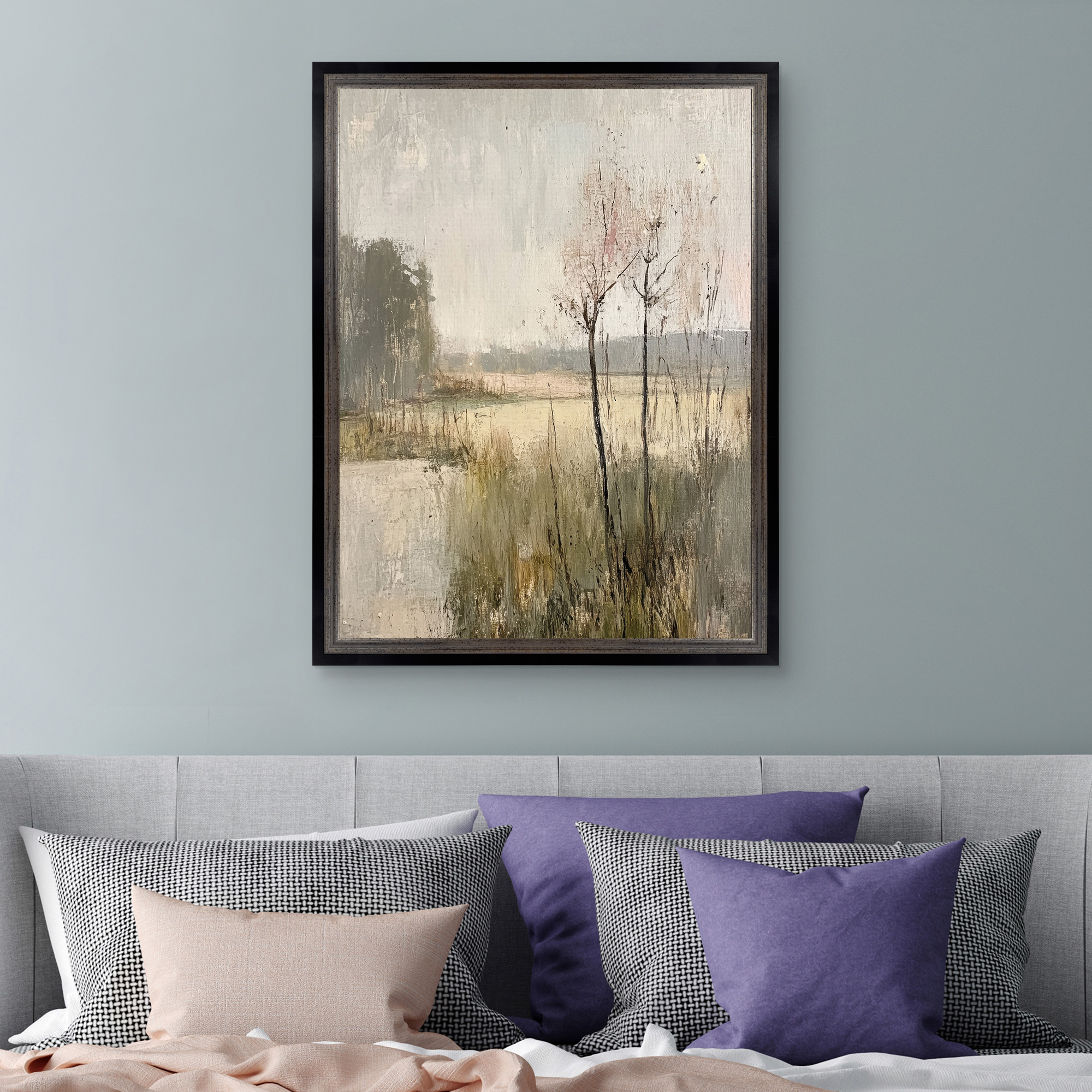 Sticks Framed Canvas