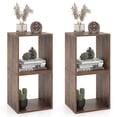 thumbnail image 2 of Gymax Set of 4 Stackable Storage Cube Free-standing Storage Organizer Bookcase for Bedroom, 2 of 10