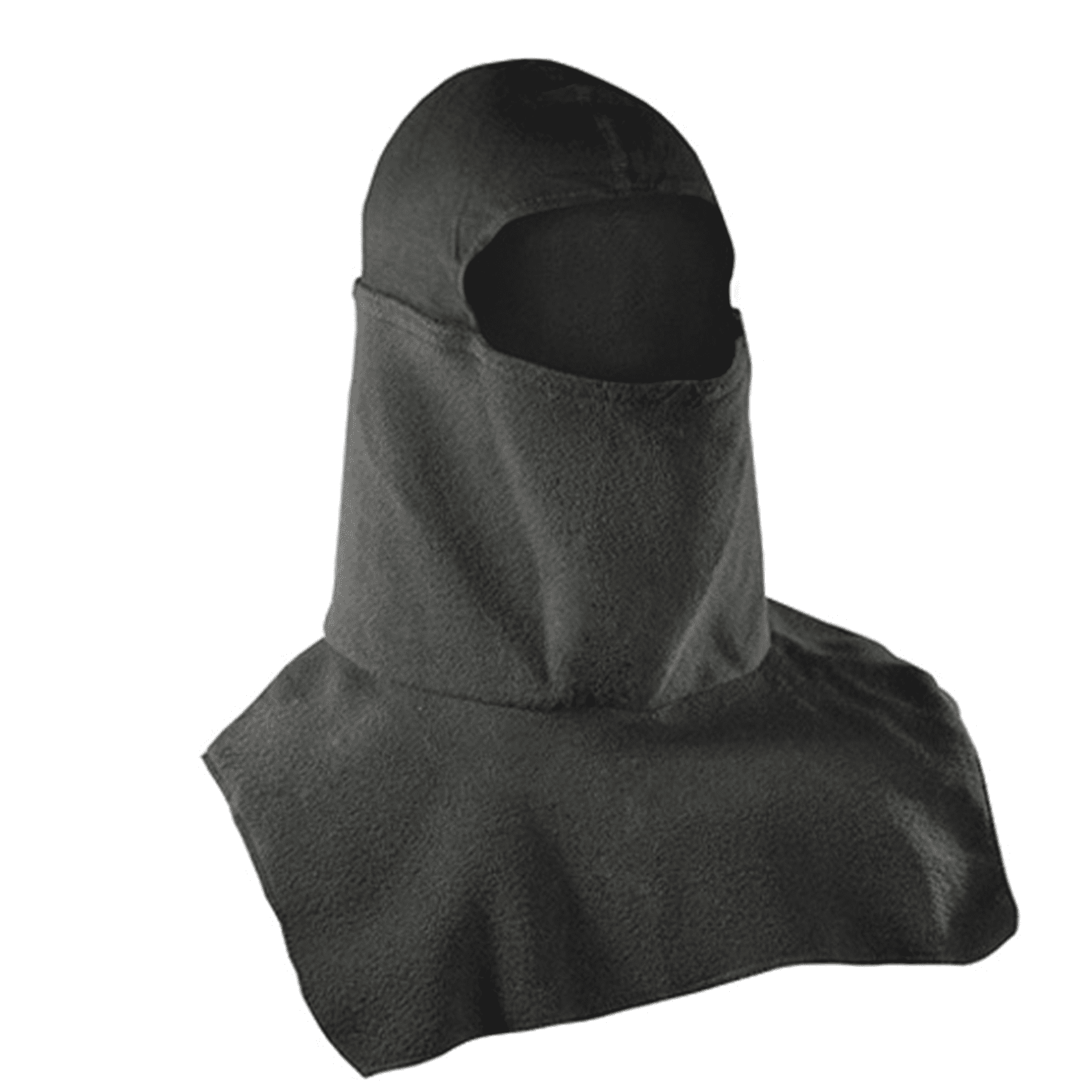 BALACLAVA, FLEECE, SPANDEX CROWN, BLACK