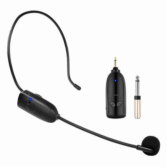 2 In1 Wireless Microphone Headset Transmitter Wireless Headset and Handheld Noise Reduction Mic for Voice Amplifier