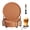 Brown, variant on TIFOR Drink Coasters Set of 6 with Holder, Silicone Coasters Tabletop Protection for Any Table Type, Wood, Stone Tables, Dishwasher Safe, Coasters for Drinks Fits Any Size of Drinking Glasses