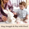 thumbnail image 5 of Baby GUND Flora the Bunny Animated Plush, Singing Stuffed Animal Toy for Ages 0 and Up, Cream, 12" (Styles May Vary), 5 of 6