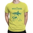 thumbnail image 2 of White Shark Anatomy and Habitat Men's T-shirt, 2 of 3