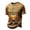 Khaki, variant on Broave Men Halloween Skeleton Hand Jack O'Lantern Crewneck Short Sleeve T-Shirt, All Over Print Bat Scroll Casual Graphic Tee, Gothic Halloween Top for Men Daily Wear & Halloween Party Outfit