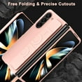 thumbnail image 4 of Compatible Samsung Galaxy Z Fold 5 Case with Wristband,Shockproof PC Cover Protection Thin Lightweight Bumper Case for Samsung Galaxy Z Fold 5 Cases Strap,Samsung Galaxy Z Fold 5 Slim Case Pink, 4 of 14