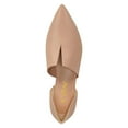 thumbnail image 4 of YDN Women Classic Pointed Closed Toe D'Orsay Ballet Flats V Cut Chunky Low Heels Slip On Office Dress Loafer Casual Shoes Size 7 Nude, 4 of 4
