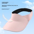 thumbnail image 3 of Sombrero protector solar para niños, de verano, ligero, sin dejar rastro, para montar al aire libre, sombrero deportivo con la parte superior vacía, sombrero para el sol para niños y niñas, 3 of 6