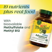 MegaFood Mens 55+ Multivitamin - Choline, Vitamins D3 & B12 - Brain Health - 60 Servings