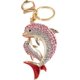 thumbnail image 1 of Cute Dolphin Artificial Diamond Keyrings (Pink), 1 of 5