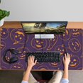 thumbnail image 4 of Long Mouse Pads for Desk,Hand Drawn Halloween Pumpkin Pattern Desk Mats on Top Of Desks, Desk Mouse Pad Extra Large with 3mm Non-Slip Base and Stitched Edge for Gaming,Office,Work,Home 47.3x23.6in, 4 of 5